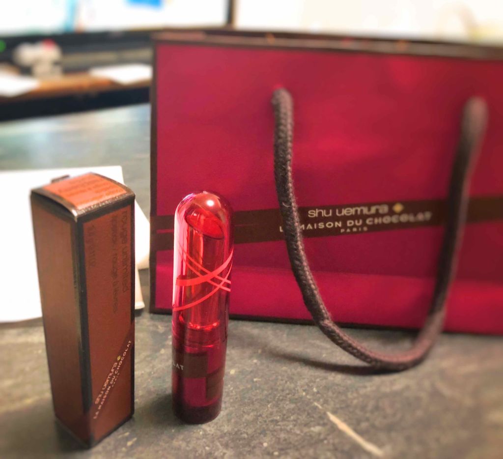 ルージュ アンリミテッド シアーシャイン/shu uemura/口紅を使ったクチコミ(1枚目)