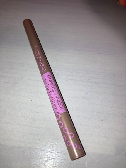 描くふたえアイライナー/CEZANNE/リキッドアイライナーを使ったクチコミ(1枚目)