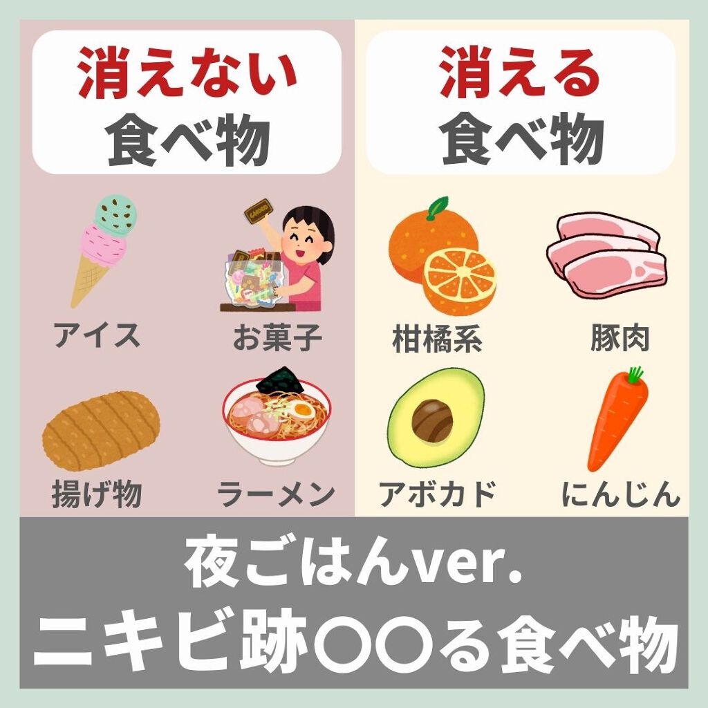 あなたの肌に合ったスキンケア💐コーくん先生 on LIPS 「ニキビ跡が〇〇る食材とは!?..あなたの肌荒れが治らない原因を..」(4枚目)