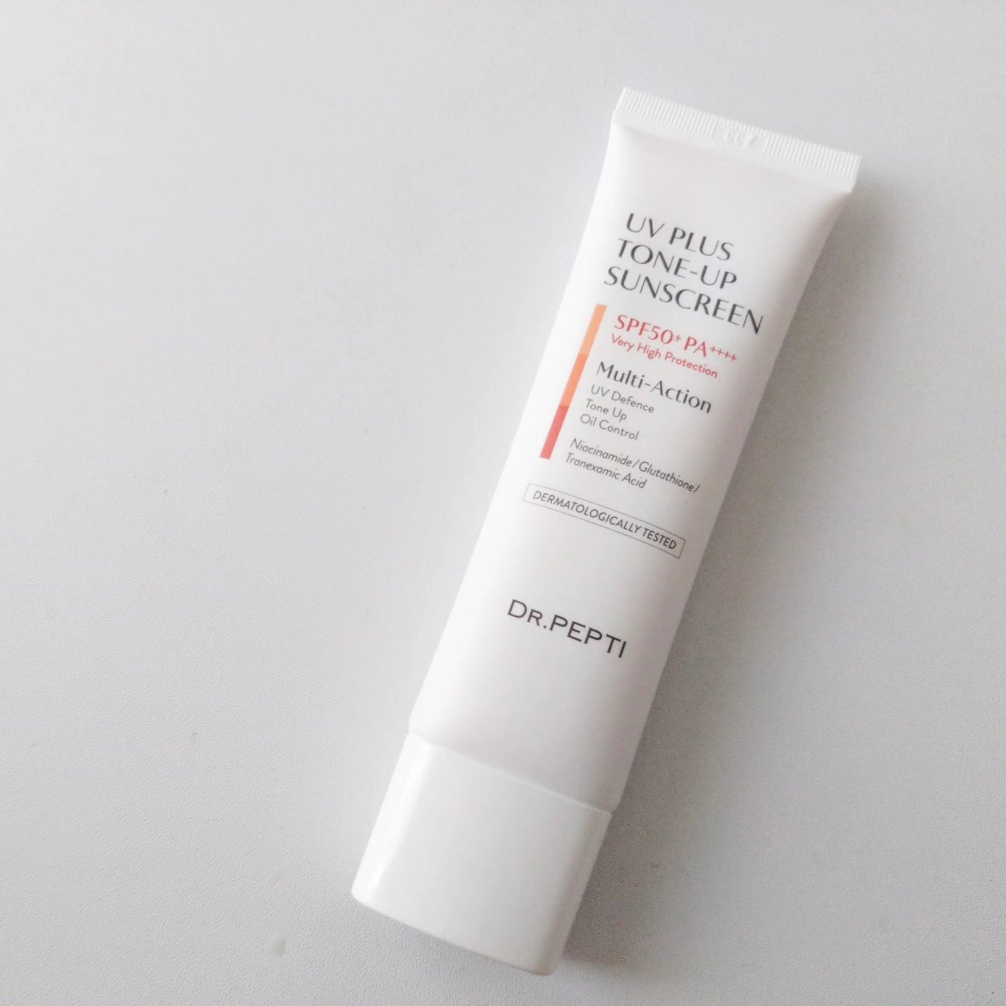 UVプラス トーンアップサンスクリーン/DR.PEPTI/日焼け止めミルクを使ったクチコミ(2枚目)