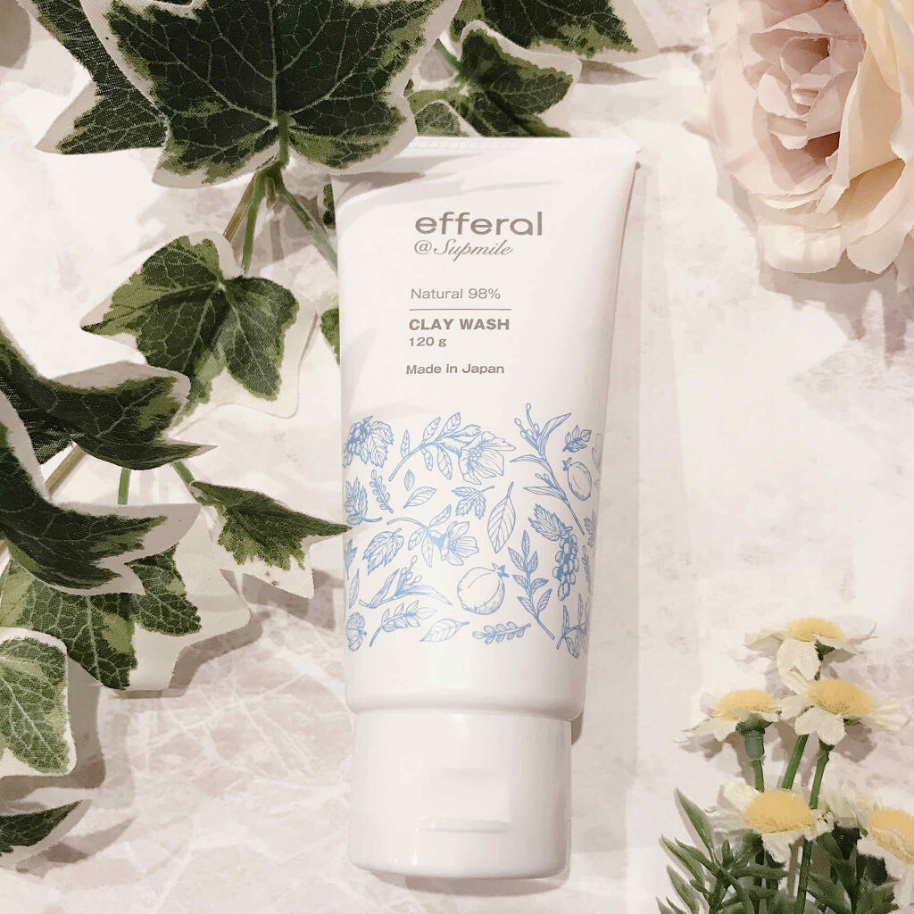 クレイウォッシュ/efferal/洗顔フォームを使ったクチコミ（2枚目）