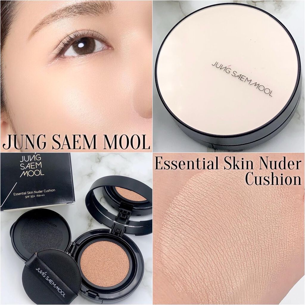 エッセンシャル スキン ヌーダー クッション pink Light(本体+リフィル)/JUNG SAEM MOOL/クッションファンデーションを使ったクチコミ（1枚目）