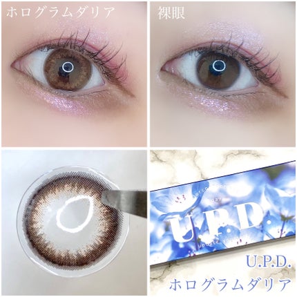 U.P.D. 1day ホログラムダリア/U.P.D./ワンデー(1DAY)カラコンの画像