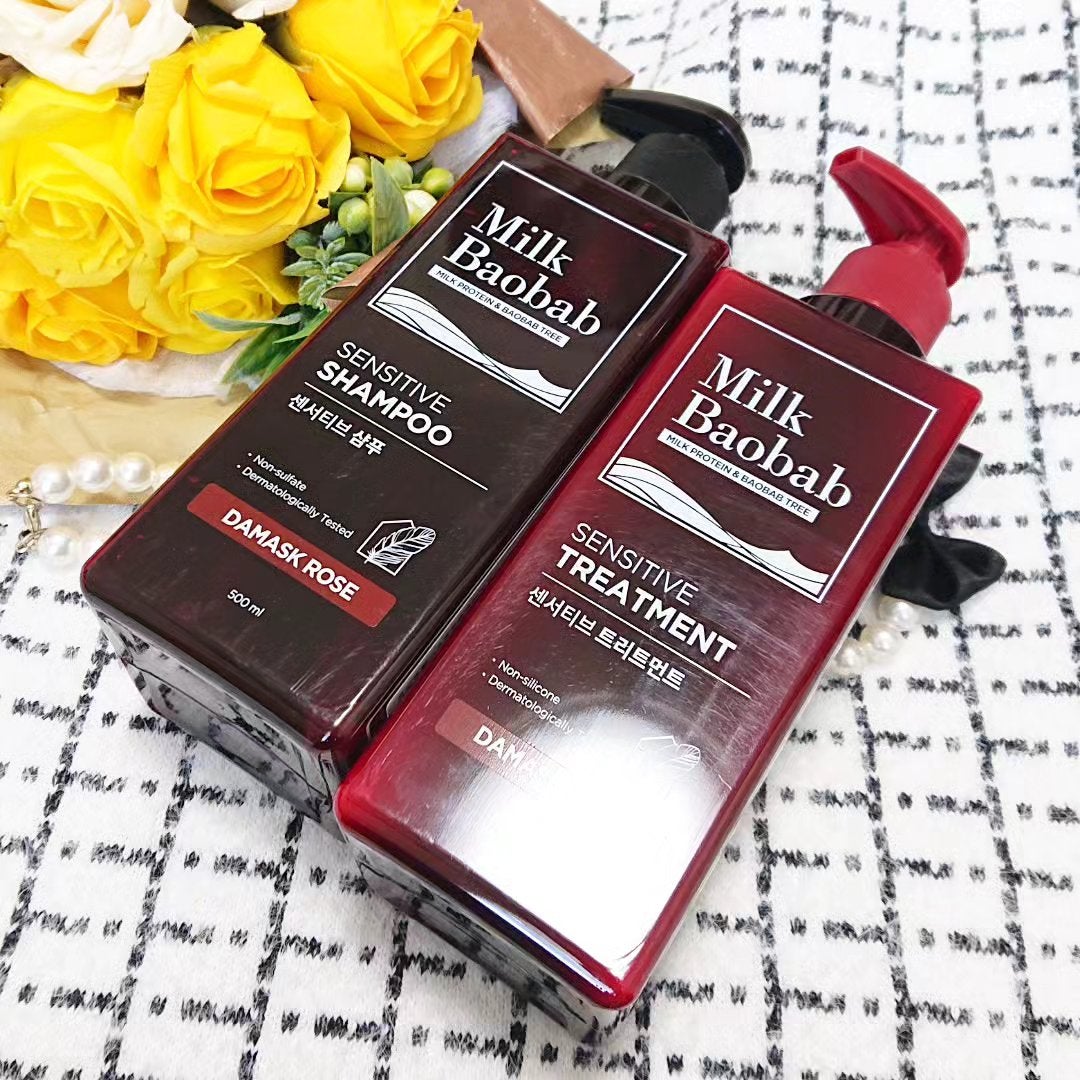 センシティブ シャンプー / トリートメント ダマスクローズ/ミルクバオバブ/市販シャンプーを使ったクチコミ(1枚目)