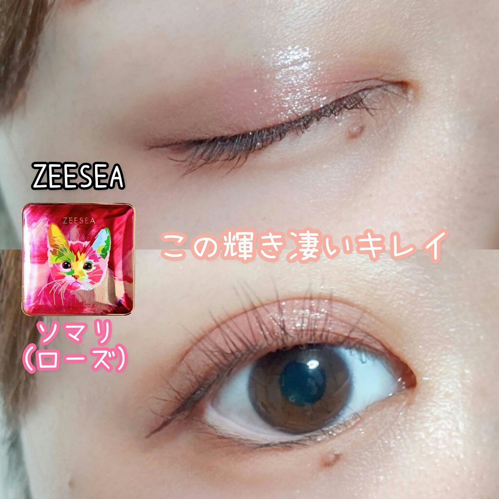 アニマルアイシャドウ(4シェード) 02 ローズ/ZEESEA/アイシャドウパレットを使ったクチコミ（1枚目）
