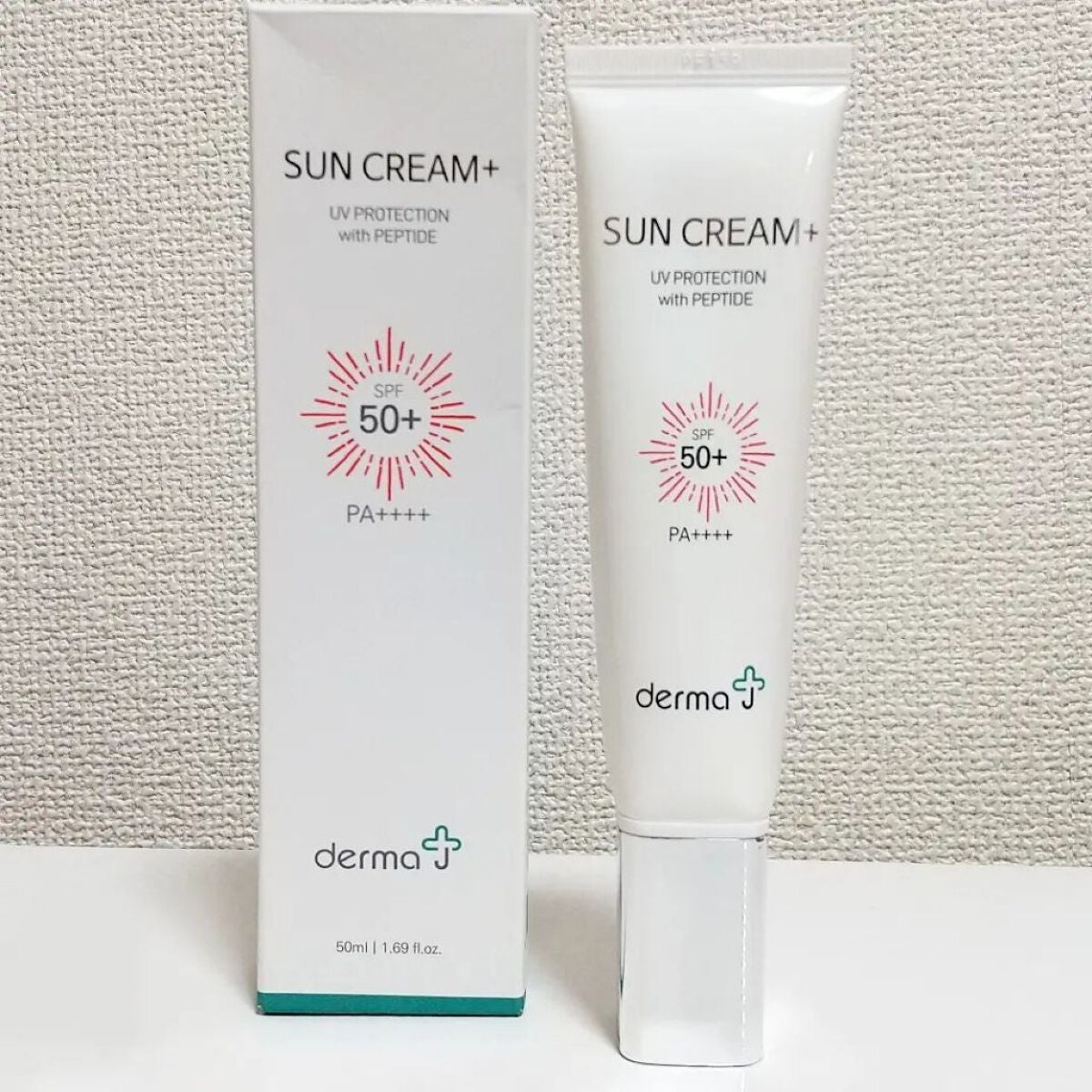 サンクリーム+/ DermaJ/日焼け止めクリームを使ったクチコミ(1枚目)