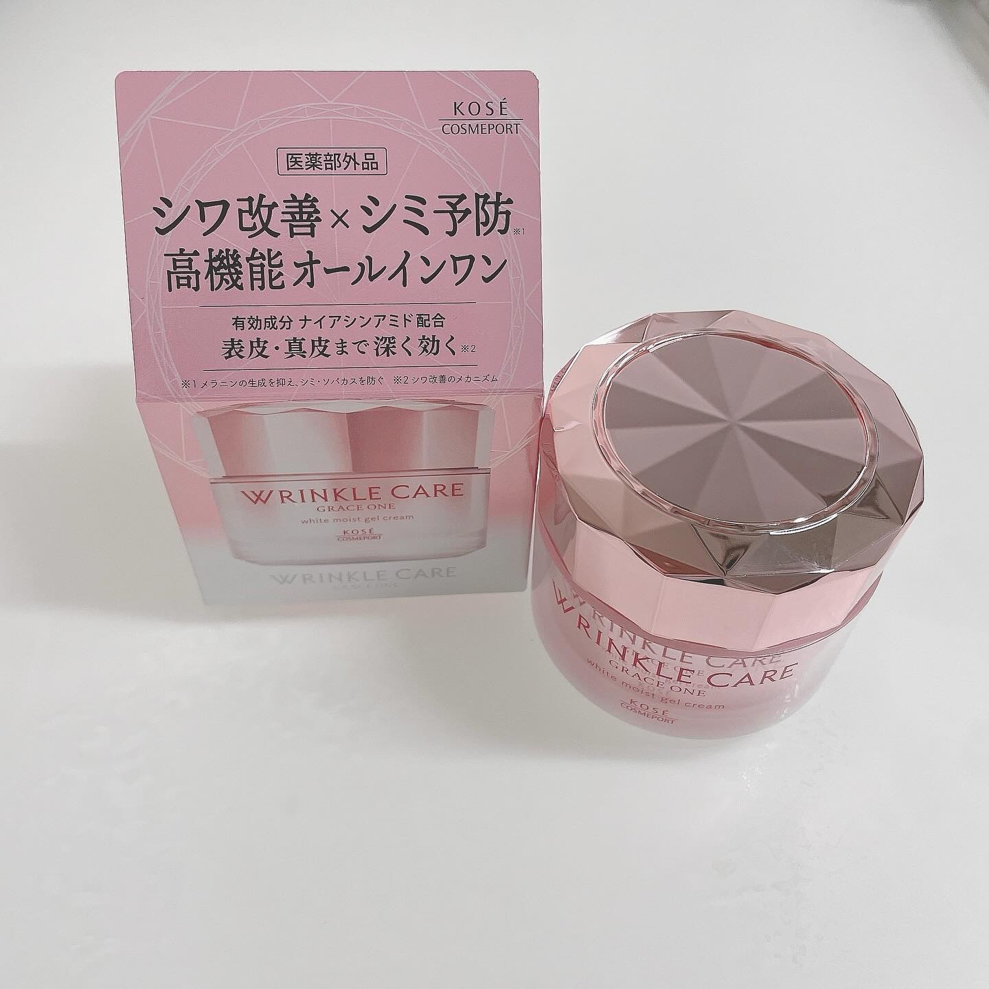 リンクルケア ホワイト モイストジェルクリーム/グレイスワン/オールインワン化粧品を使ったクチコミ（1枚目）