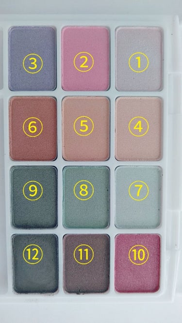 12色アイシャドウパレット/LOUJENE/アイシャドウパレットを使ったクチコミ（2枚目）