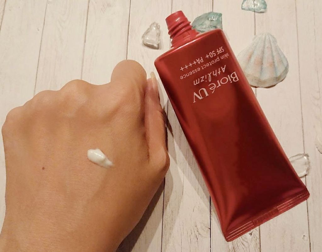 UV  アスリズム　スキンプロテクトエッセンス/ビオレ/日焼け止めローションを使ったクチコミ（3枚目）