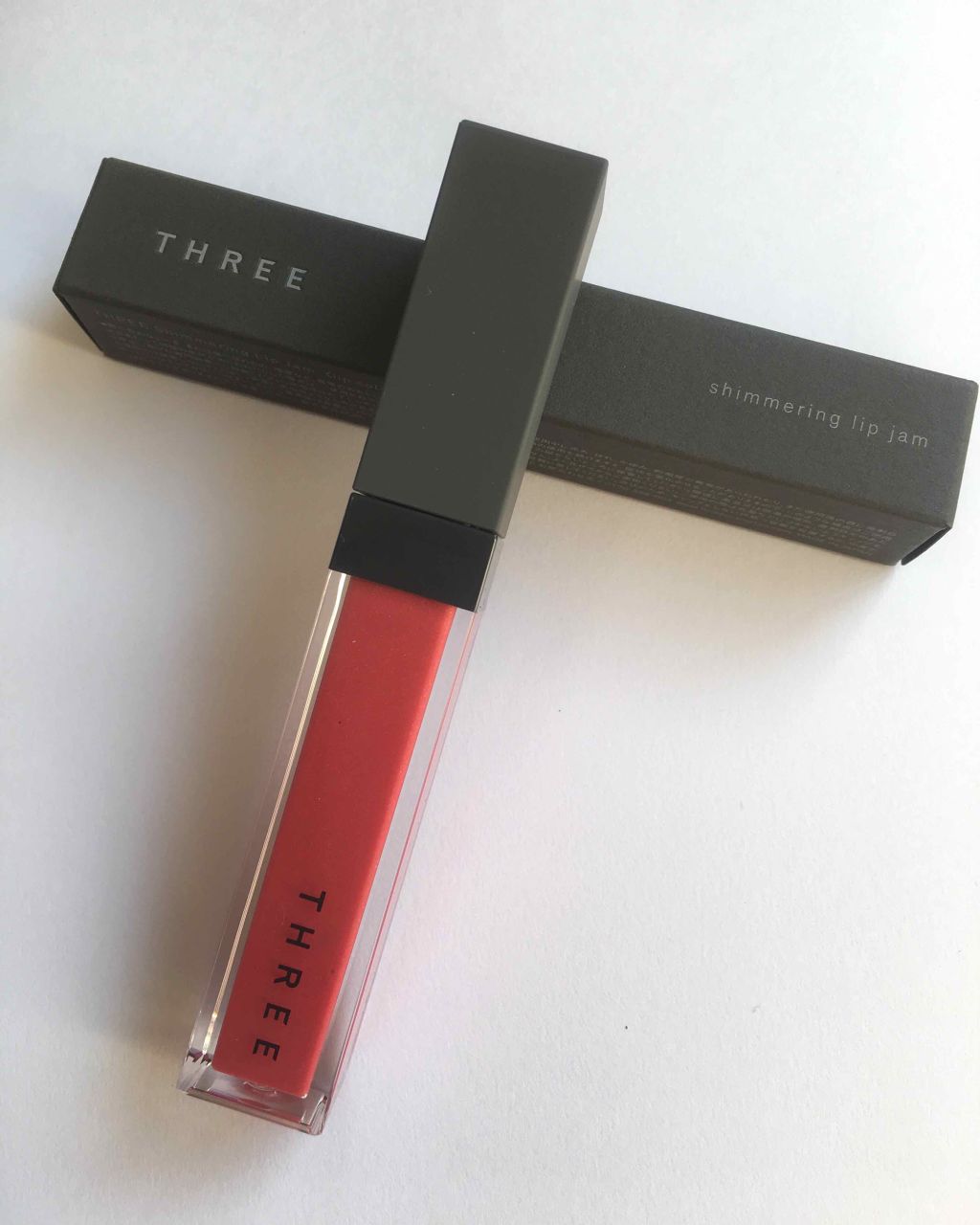 シマリング リップジャム 14 WEAR THE SUNSET/THREE/リップグロスを使ったクチコミ（1枚目）
