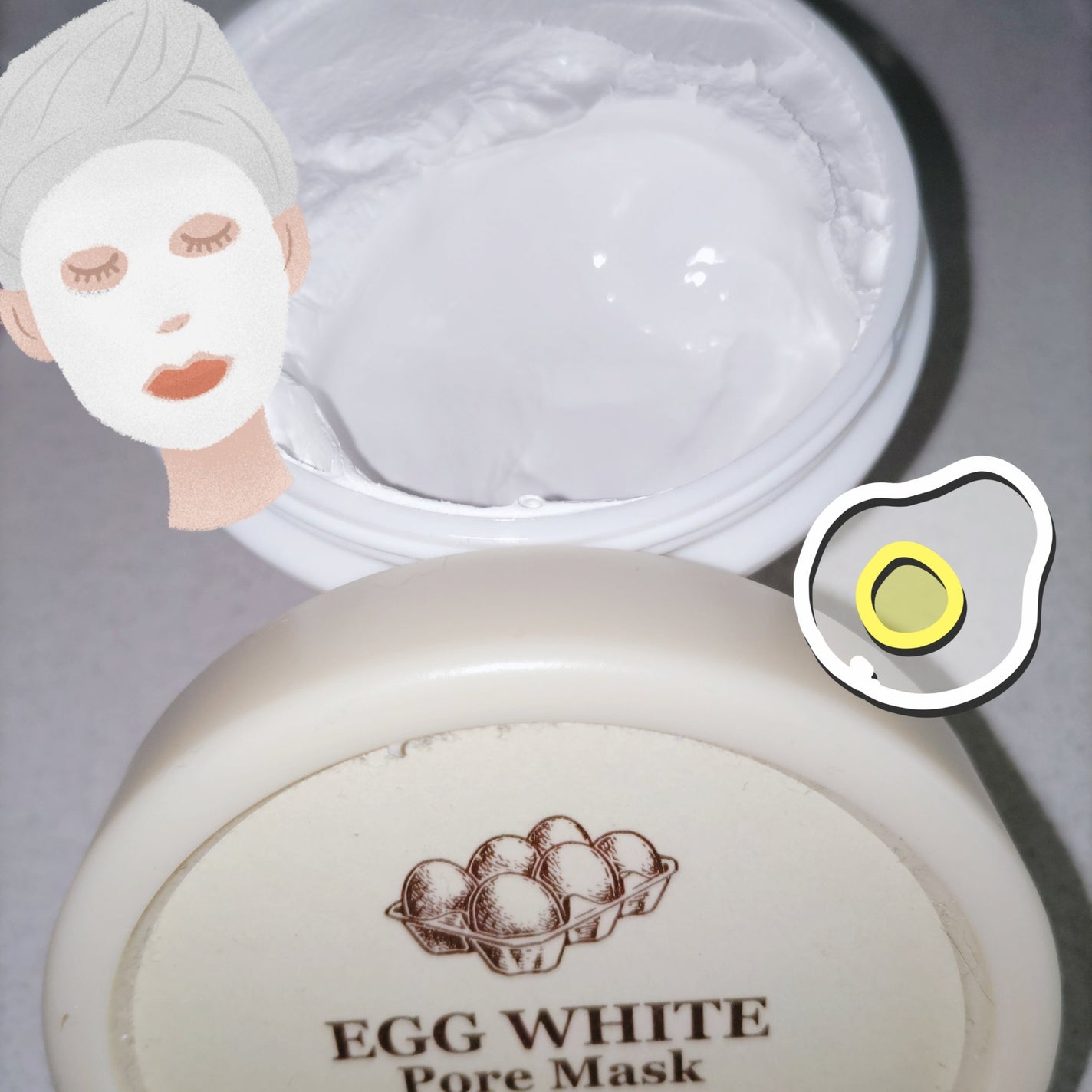 エッグホワイトポアマスク/SKINFOOD/洗い流すパック・マスクを使ったクチコミ(1枚目)