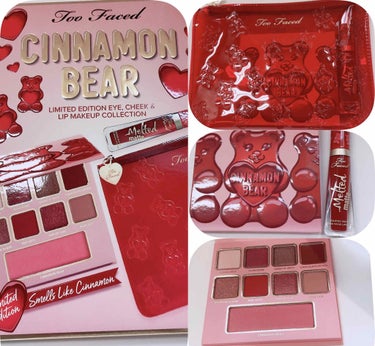 
とにかく可愛い！
くまさんコスメ🧸

Too Faced
シナモン ベア メイクアップ コレクション
セット内容
・アイシャドウパレット(アイシャドウ8色チーク1色) マット5色、メタリック2色、パー