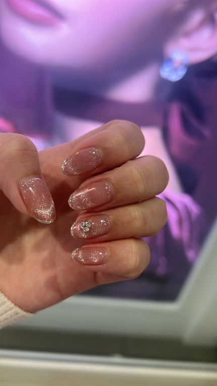 なかのん🐻❄️ on LIPS 「10月のネイル🧡🧡🧡マグネット!!ツヤツヤ♡偏光パールっぽいの..」(5枚目)