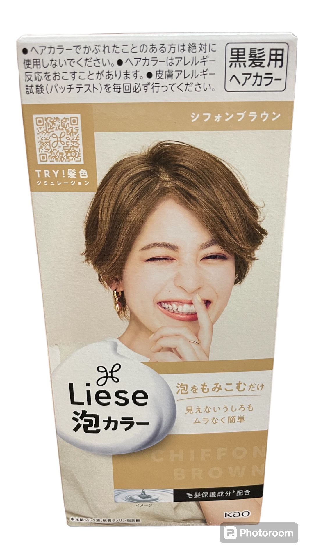 泡カラー シフォンブラウン/リーゼ/ヘアカラーを使ったクチコミ（1枚目）