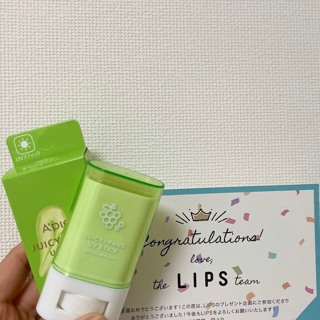 アピュー ジューシーパン UVスティック/A’pieu/日焼け止め・UVケアを使ったクチコミ(1枚目)