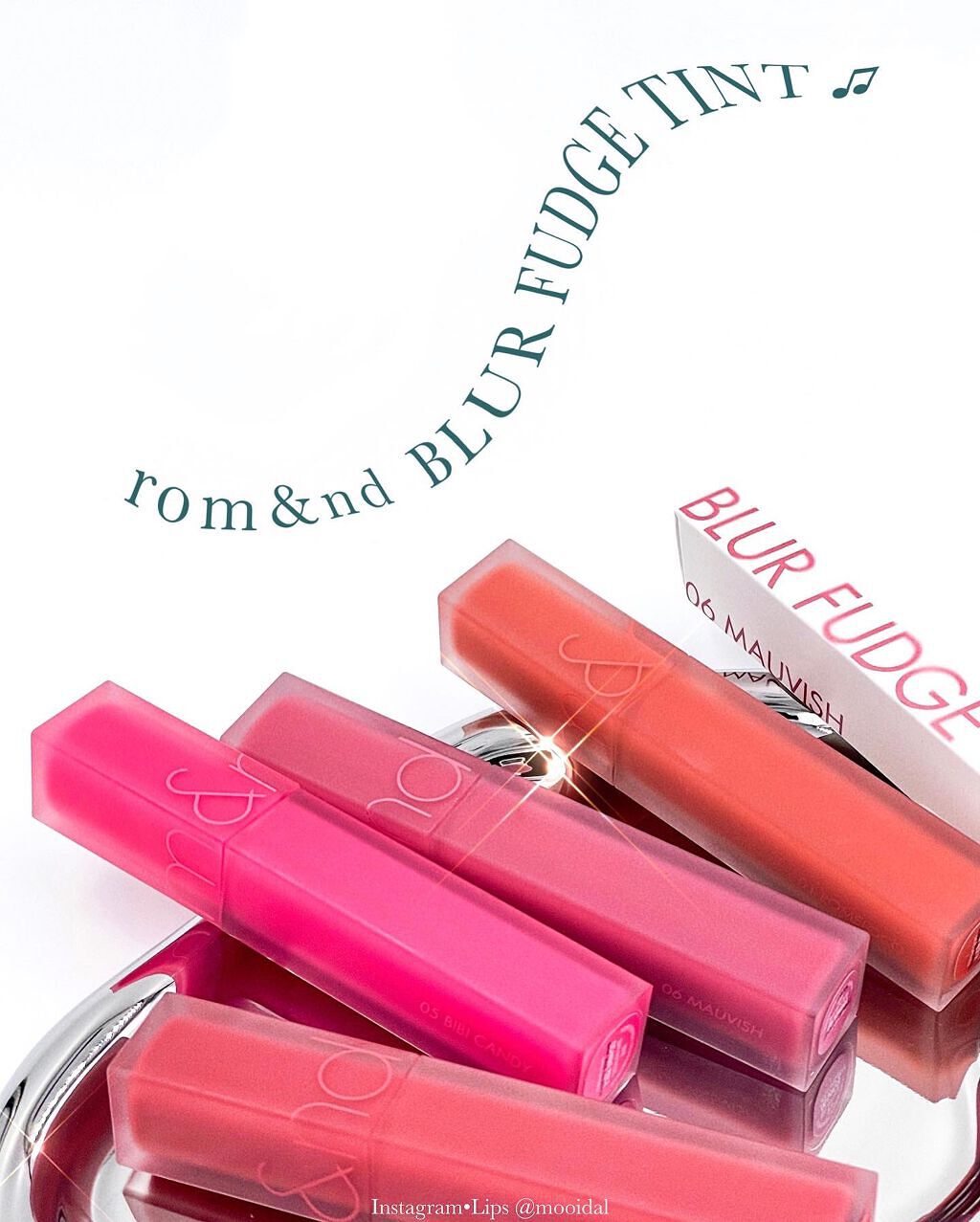 rom&nd ブラーファッジティント 05 ビビキャンディー(BIBI CANDY)/rom&nd/リップティントを使ったクチコミ（2枚目）