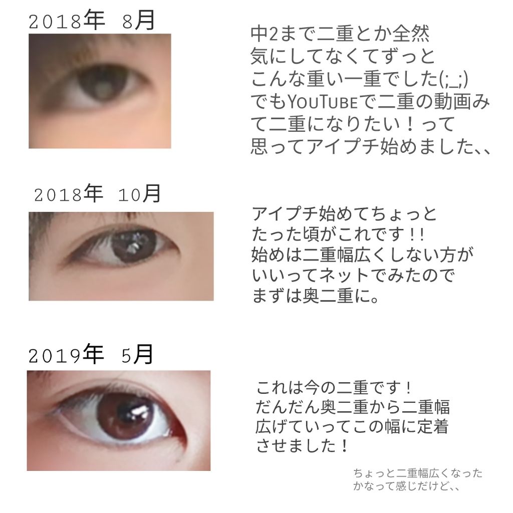 ワンダーアイリッドテープ Extra/D-UP/二重まぶた用アイテムを使ったクチコミ（2枚目）