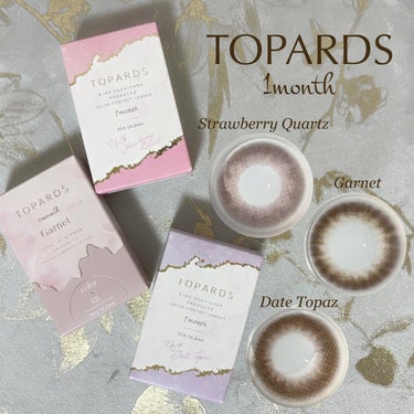 TOPARDS TOPARDS 1monthのクチコミ「TOPARDS 1month
ストロベリークォーツ / ガーネット /デートトパーズ

指原莉.....」（1枚目）