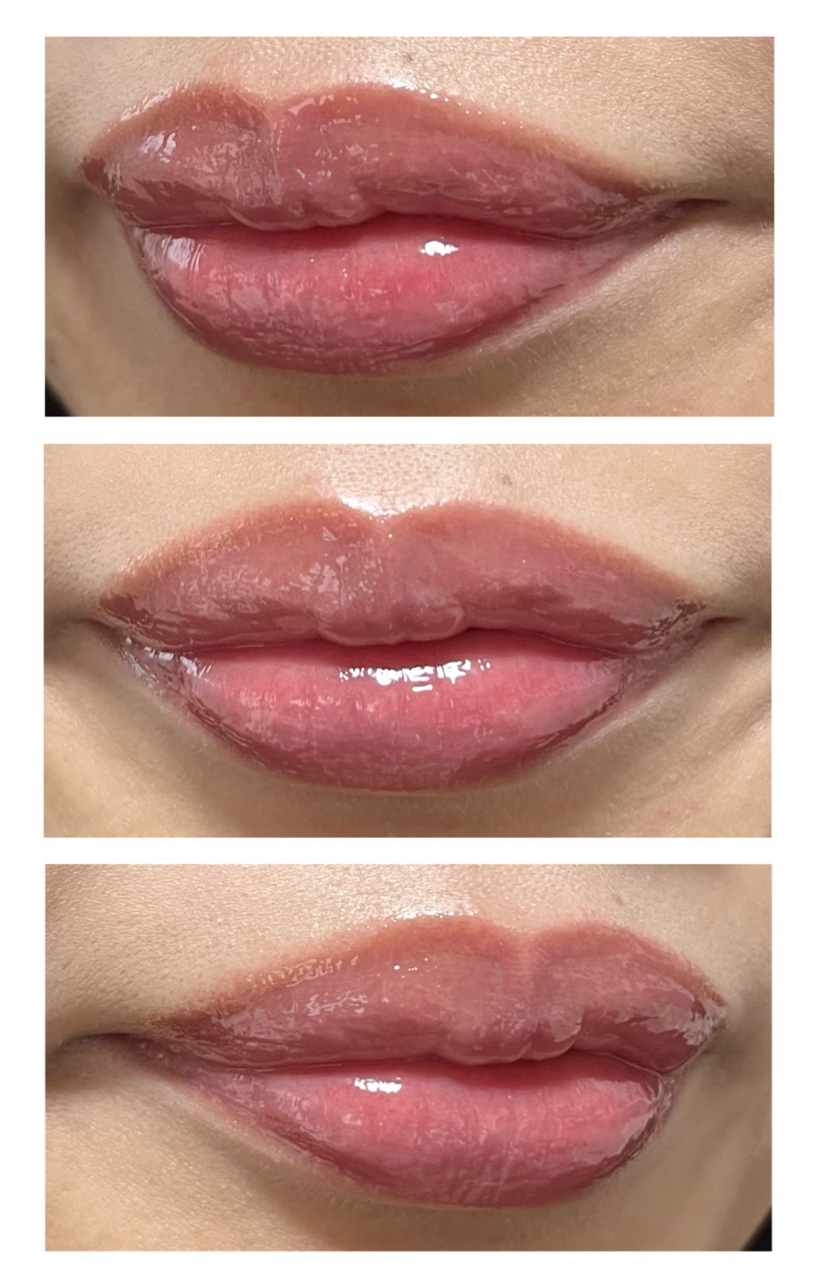 グラスティングカラーグロス/rom&nd/リップグロスを使ったクチコミ（2枚目）