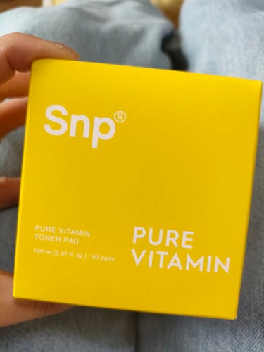 PURE VITAMIN TONER PAD/SNP/その他スキンケアを使ったクチコミ（1枚目）