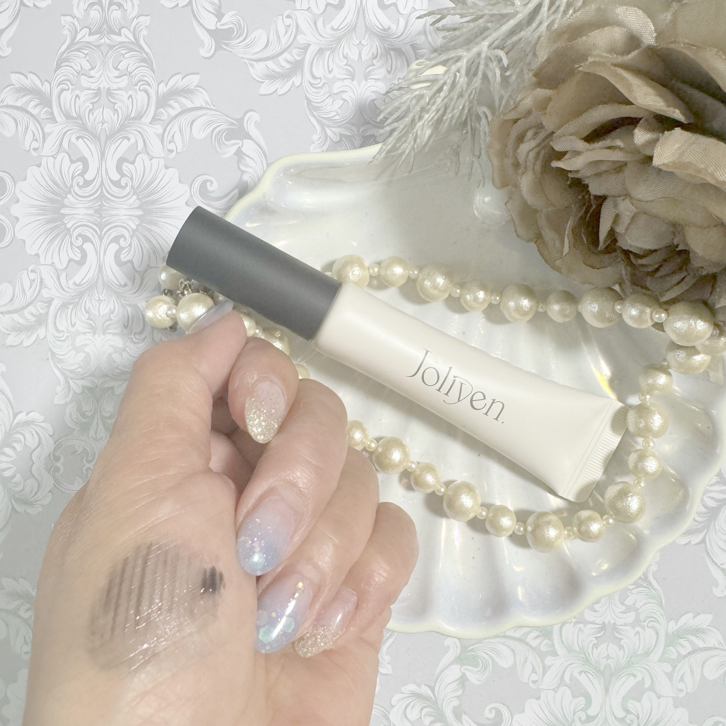 マスカラカラーフィクサー シアーブラック/Joliyen/眉マスカラを使ったクチコミ（3枚目）