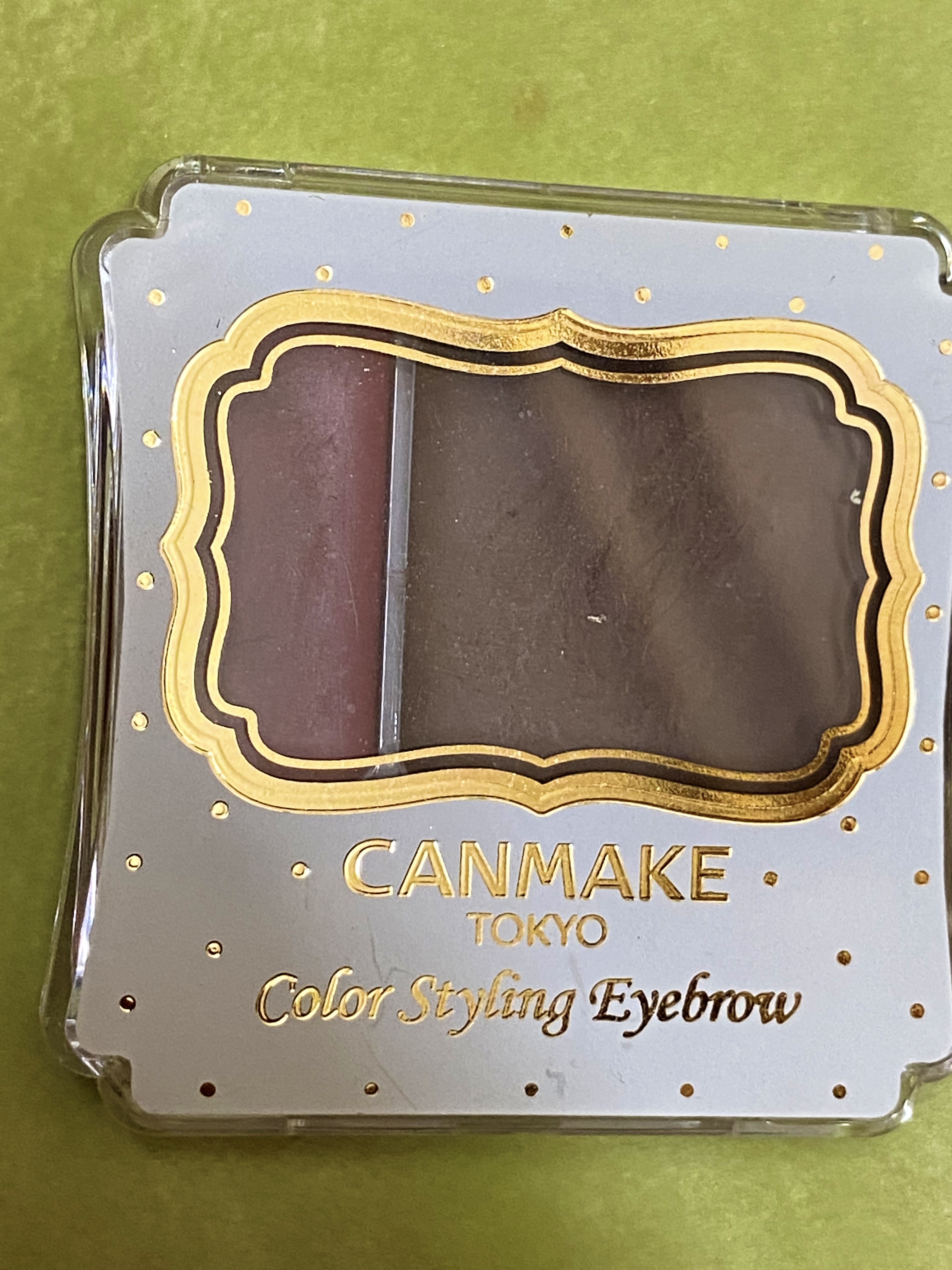 カラースタイリングアイブロウ 01 ボルドーブラウン/キャンメイク/パウダーアイブロウを使ったクチコミ（1枚目）
