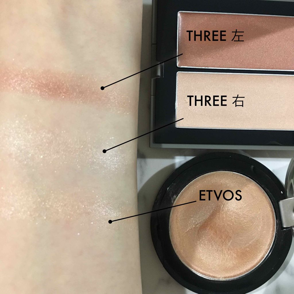 THREE シマリング グロー デュオ/THREE/クリームハイライトを使ったクチコミ(3枚目)