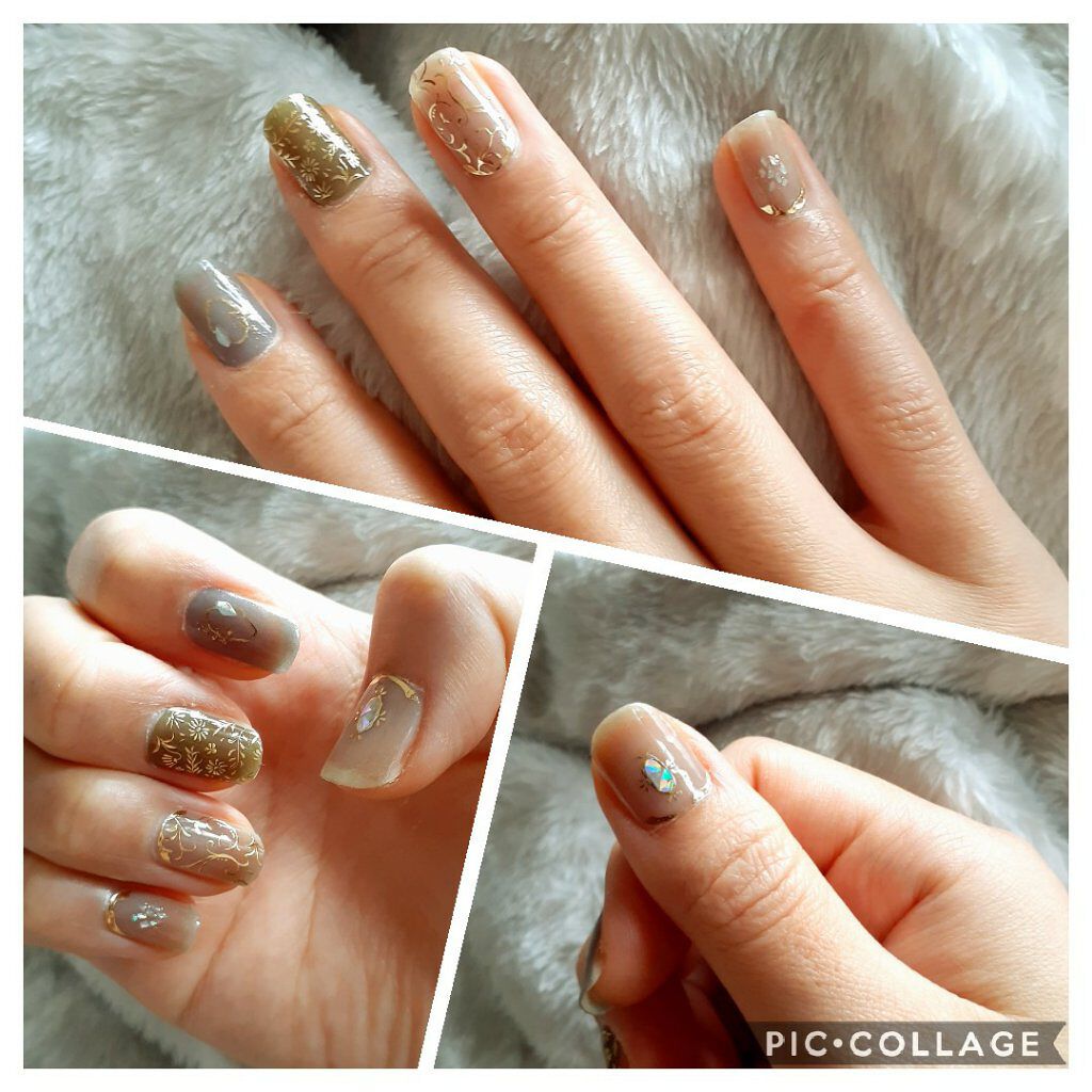 mc ジェルネイルシール/3COINS/ネイルシールを使ったクチコミ（3枚目）