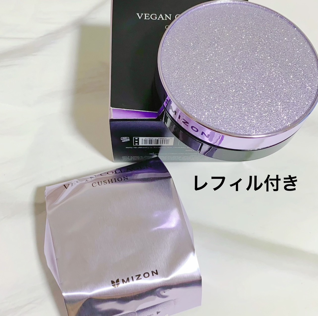 ヴィーガンコラーゲンクッション/MIZON/クッションファンデーションを使ったクチコミ（2枚目）