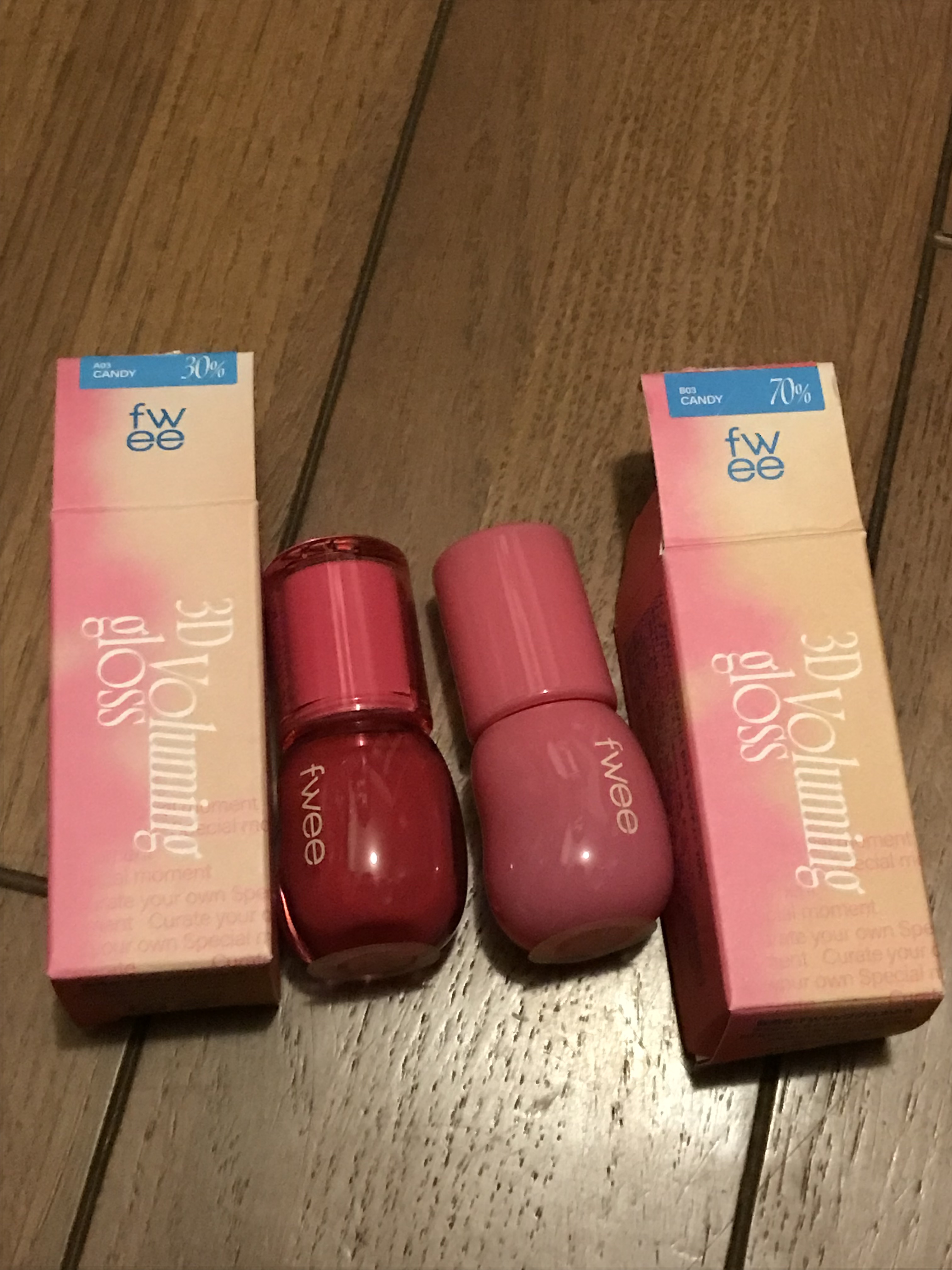 フィー 3Dボリューミンググロス/fwee/リップグロスを使ったクチコミ（3枚目）