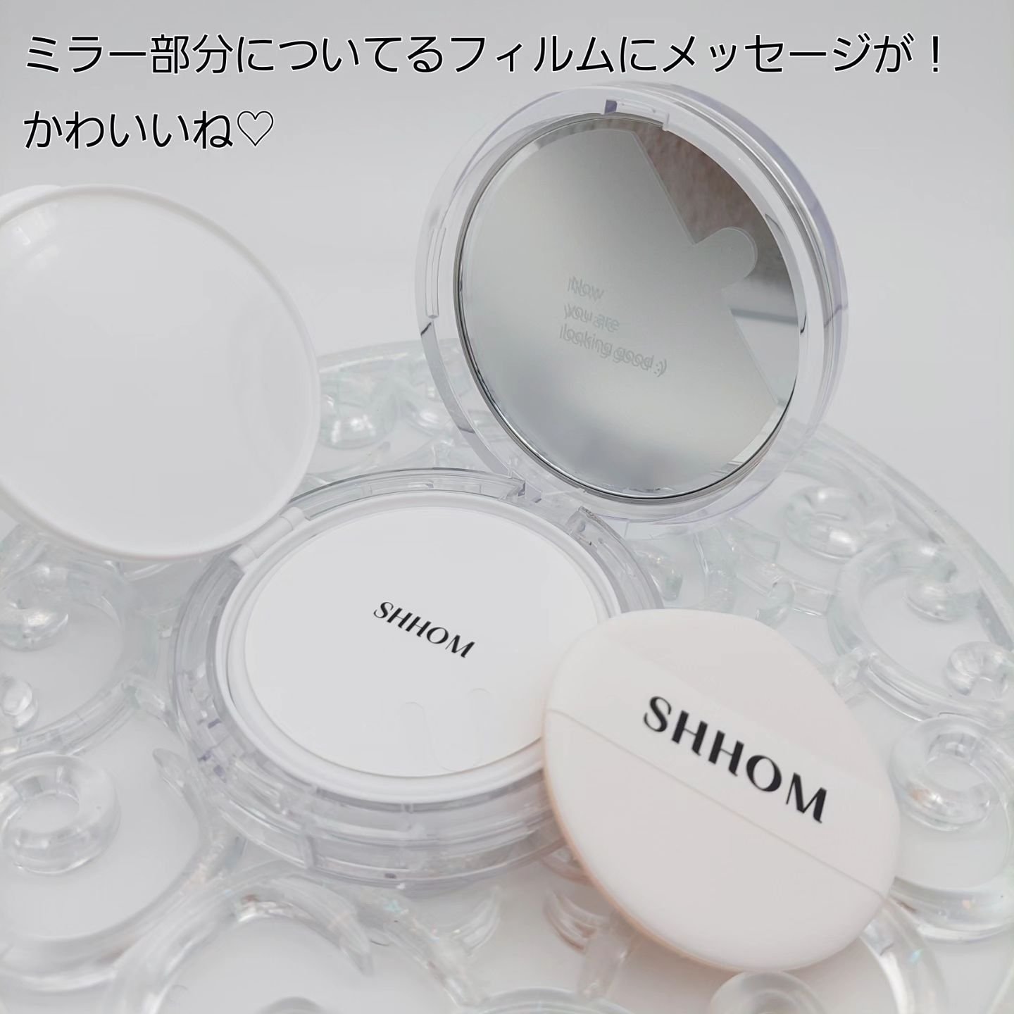 パーフェクトディープカバービーガンクッション/SHHOM/クッションファンデーションを使ったクチコミ（3枚目）