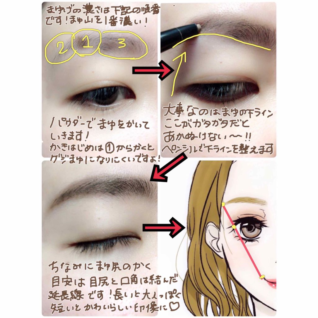 カラーリングアイブロウ/ヘビーローテーション/眉マスカラを使ったクチコミ(3枚目)