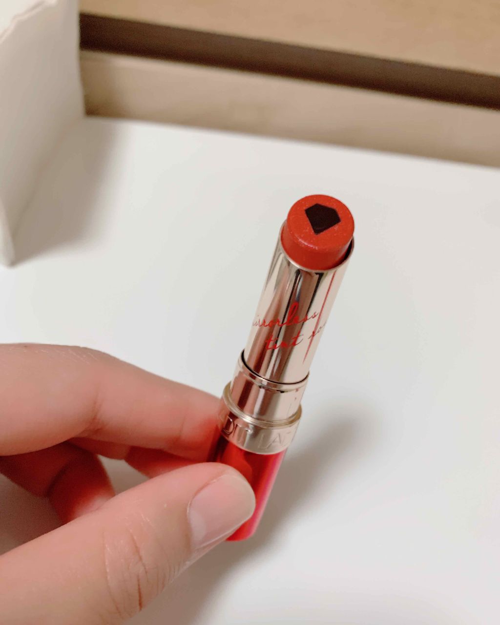 ミラーレスティントルージュ/レディット/リップティントを使ったクチコミ（3枚目）