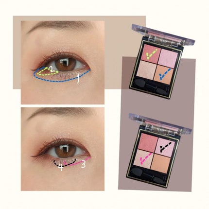 リアルクローズシャドウ/excel/アイシャドウパレットを使ったクチコミ(4枚目)