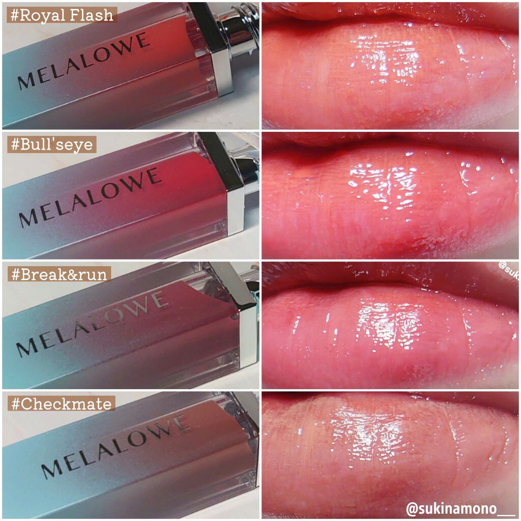 ロングラスティンググロウティント/MELALOWE/リップティントを使ったクチコミ（2枚目）