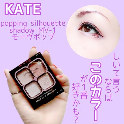 ケイト ポッピングシルエットシャドウ/KATE/アイシャドウパレットを使ったクチコミ(1枚目)