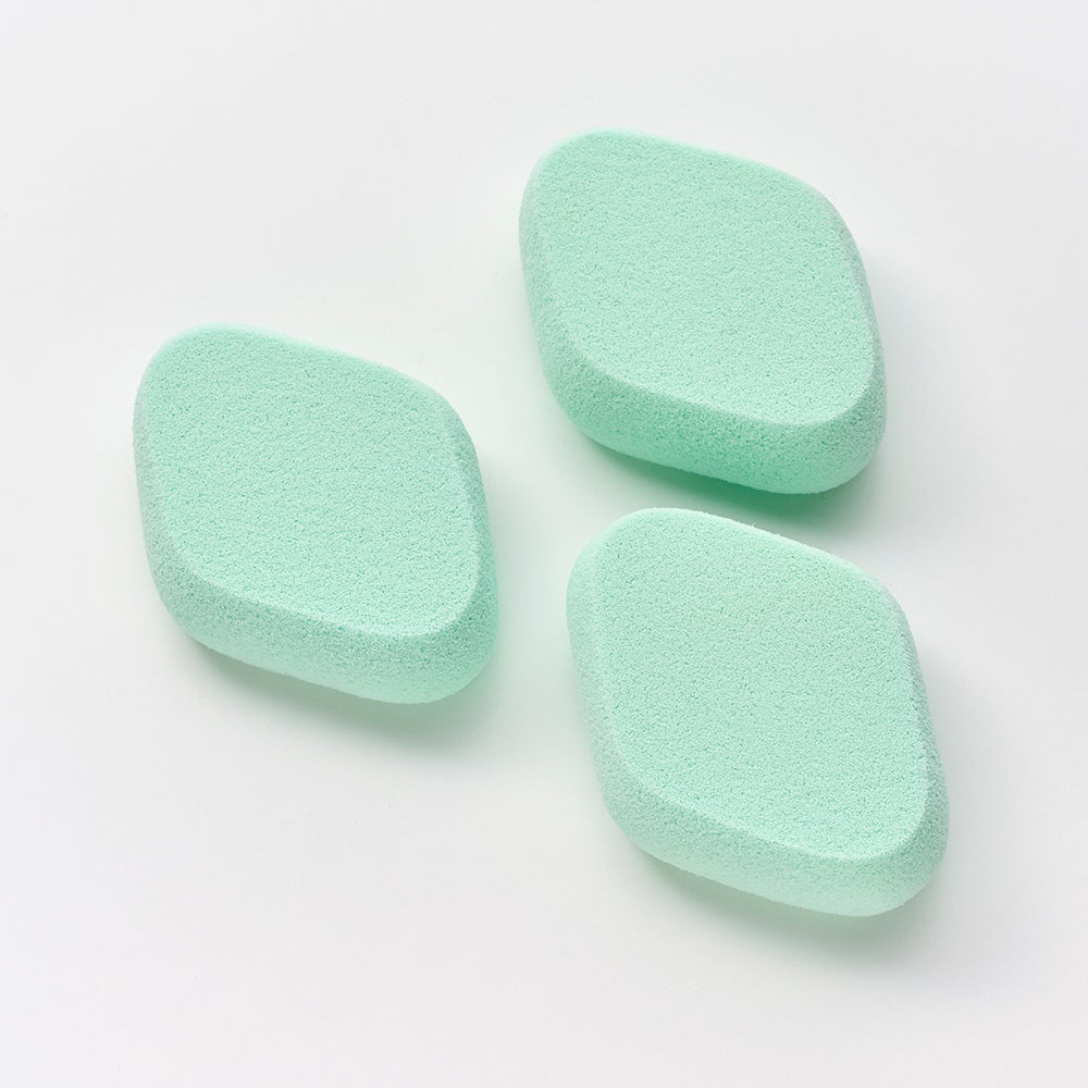 シフォンタッチスポンジN ダイヤ型 3P MG ロージーローザ