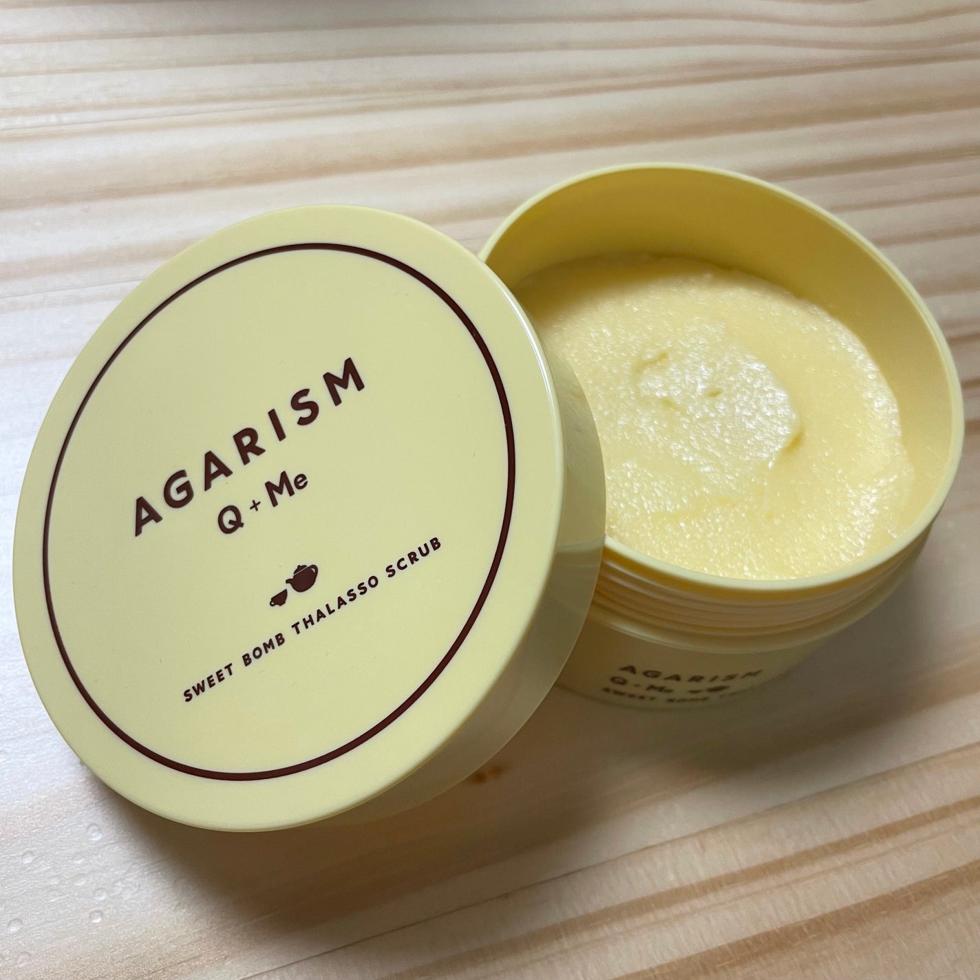 Q+Me スウィートボムタラソスクラブレモンティーの香り/AGARISM/バスト・ヒップケアを使ったクチコミ(1枚目)