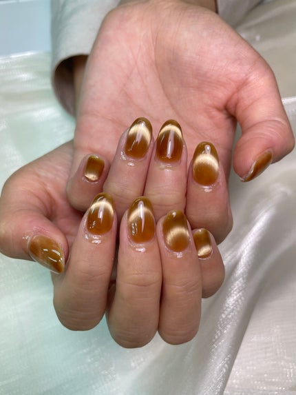 なしか フォロバ100🩵 on LIPS 「🆕ネイル💅またまたマグネットネイルです😊❣️#ネイル#マグネッ..」(2枚目)