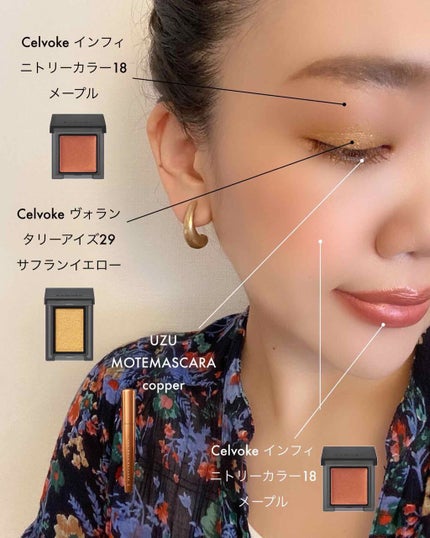 セルヴォーク ヴォランタリー アイズ/Celvoke/単色アイシャドウを使ったクチコミ(1枚目)