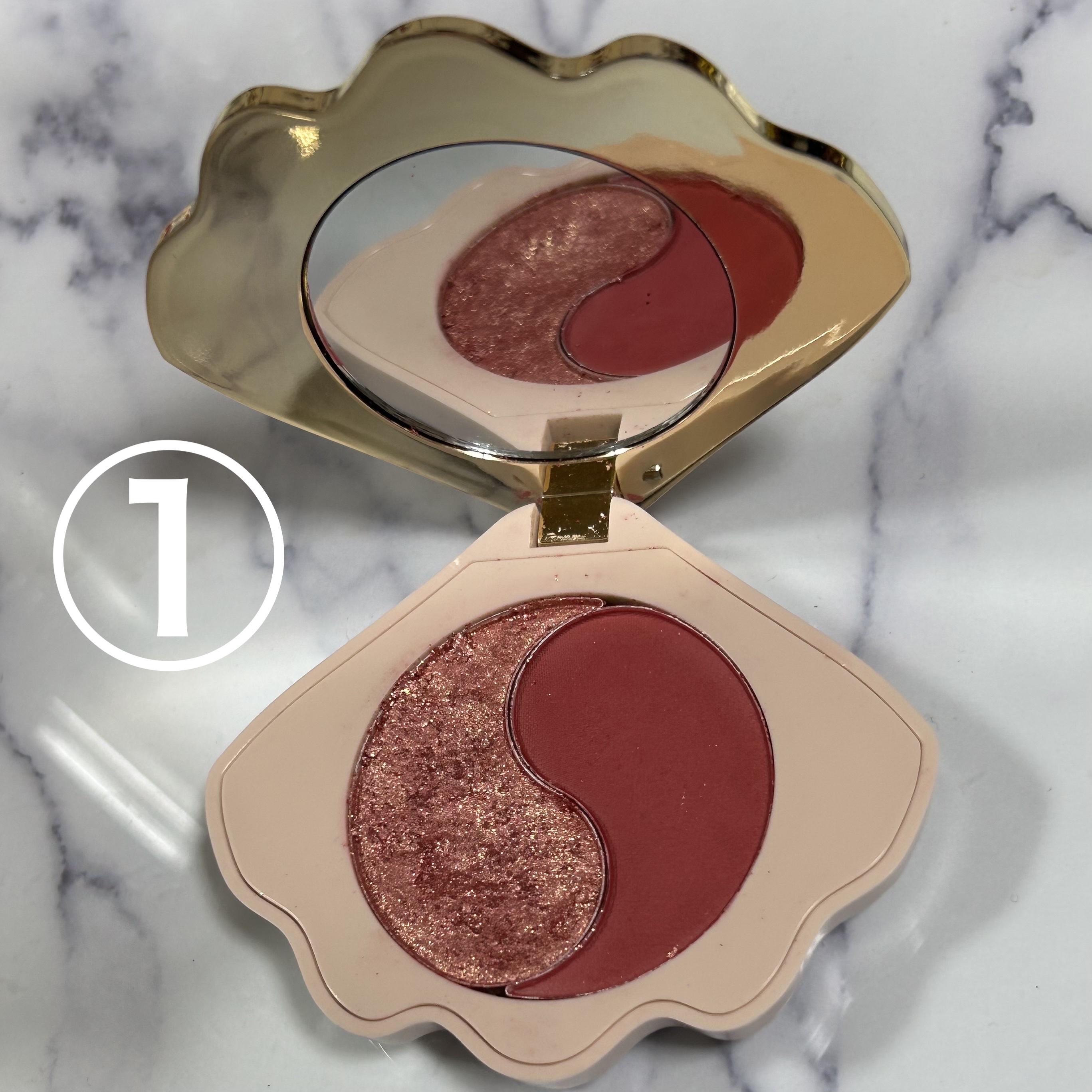 貝殻アイシャドウ/AGAG/アイシャドウパレットを使ったクチコミ（3枚目）