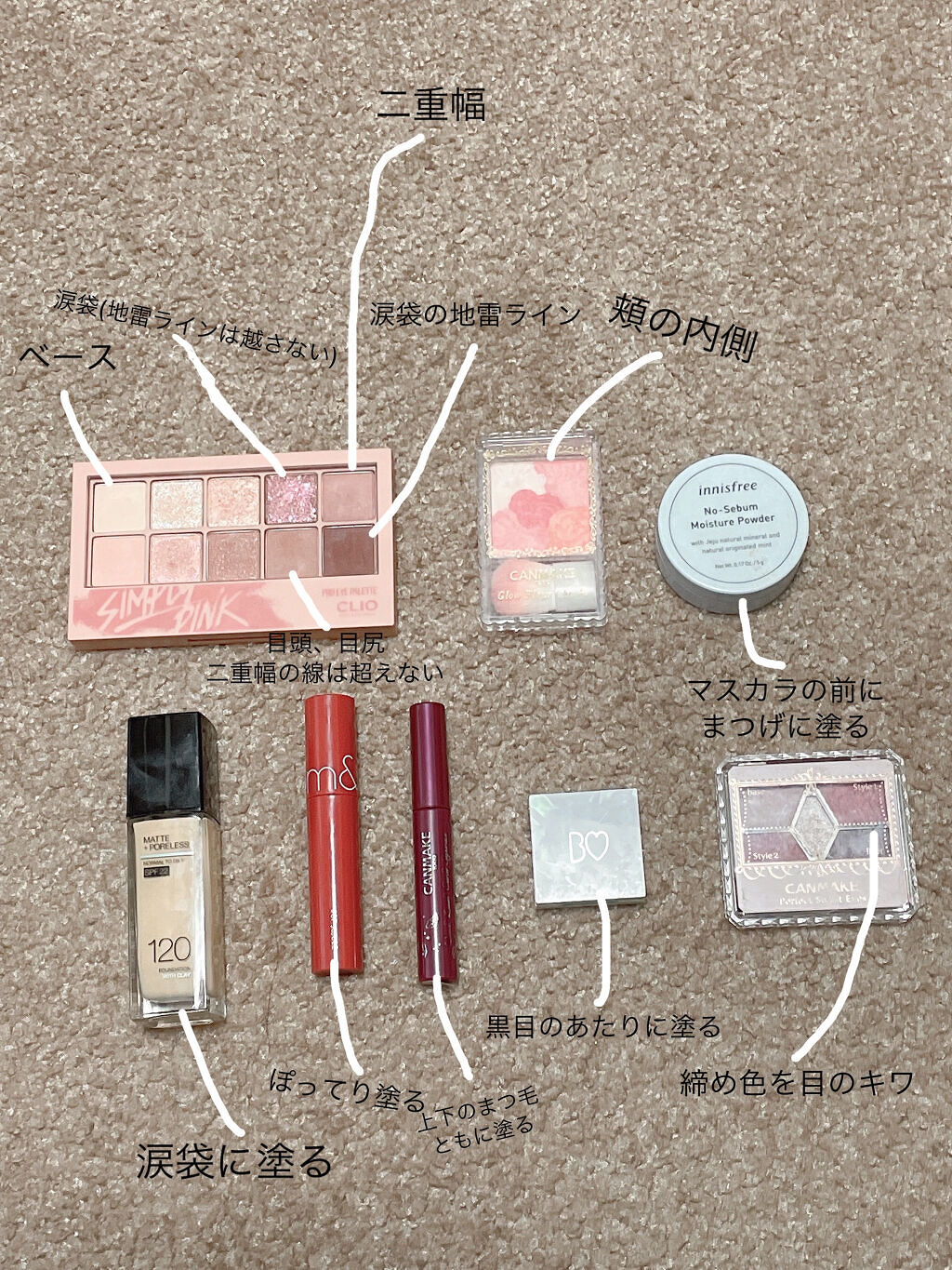 ウィンクティンクシャドウ/b idol/単色アイシャドウを使ったクチコミ（2枚目）