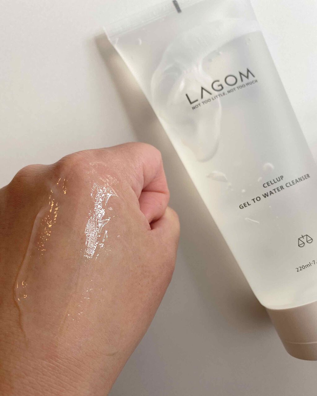 ラゴム ジェルトゥウォーター クレンザー(朝用洗顔)/LAGOM /その他洗顔料を使ったクチコミ（3枚目）