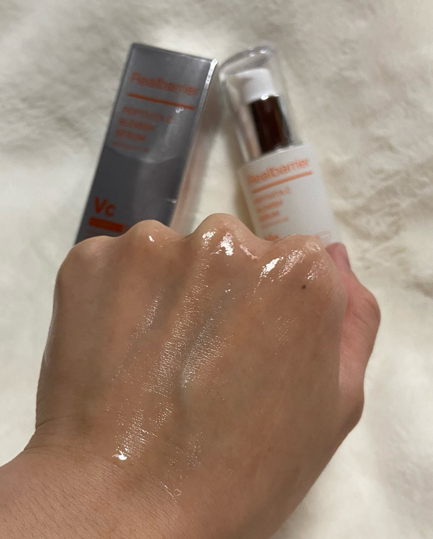 レチ二オールポアタイトニングセラム/Real Barrier/美容液を使ったクチコミ(5枚目)