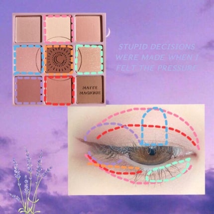 マイフェイブムードアイパレット 9カラー/HOLIKA HOLIKA/アイシャドウパレットを使ったクチコミ(2枚目)