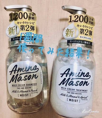 アミノメイソン ディープモイスト ホイップクリーム シャンプー/ミルククリーム ヘアトリートメント/アミノメイソン/市販シャンプーを使ったクチコミ(1枚目)