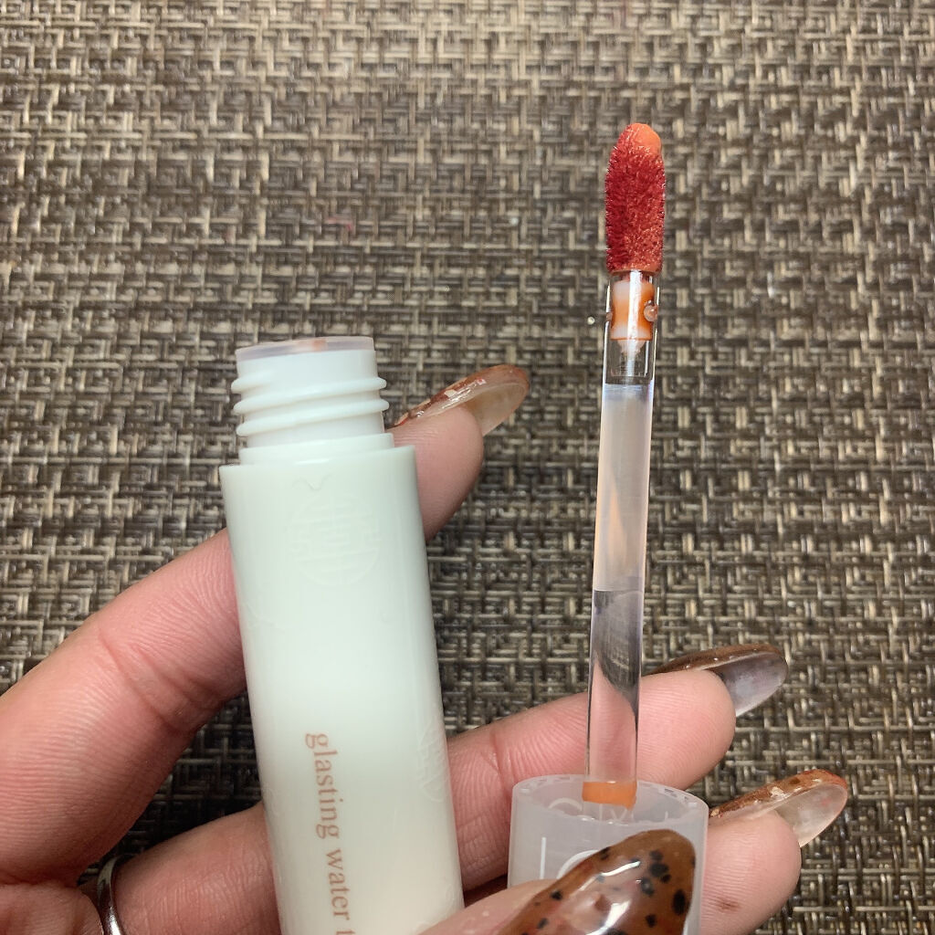 グラスティングウォーターティント 韓服エディション/rom&nd/リップティントを使ったクチコミ（3枚目）