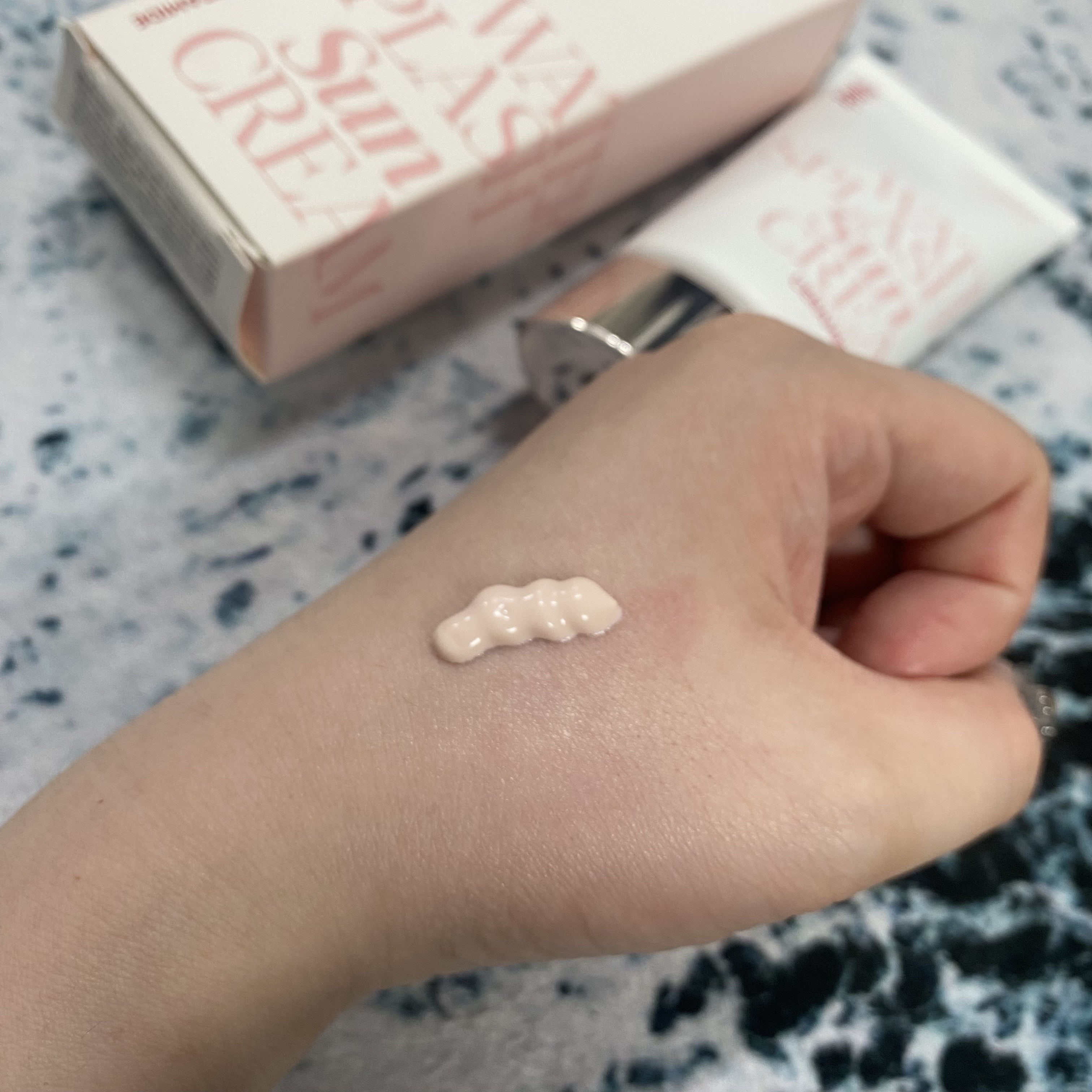 ウォータースプラッシュサンクリーム セラミド/espoir/日焼け止めクリームを使ったクチコミ（2枚目）