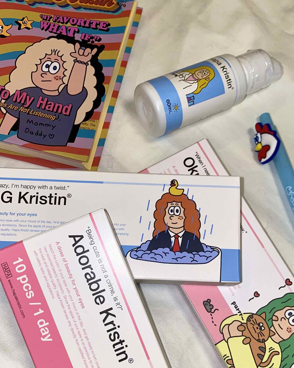 Okurrr Kristin ブラウン/Hapa kristin/カラーコンタクトレンズを使ったクチコミ（1枚目）