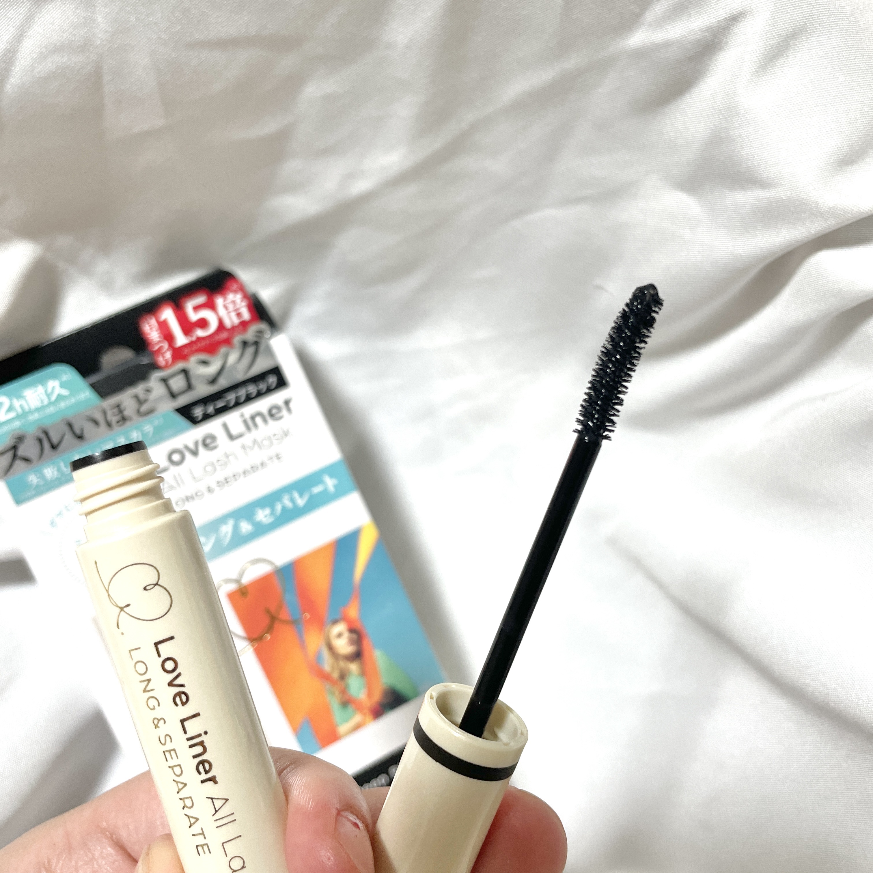 オールラッシュ マスク ロング＆セパレート＜マスカラ＞ ディープブラック/ラブ・ライナー/マスカラを使ったクチコミ（3枚目）